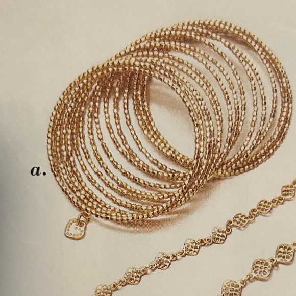 Stella & Dot Gold Bardot Spiral Bangle Wrap Bracelet - Picture 4 of 9